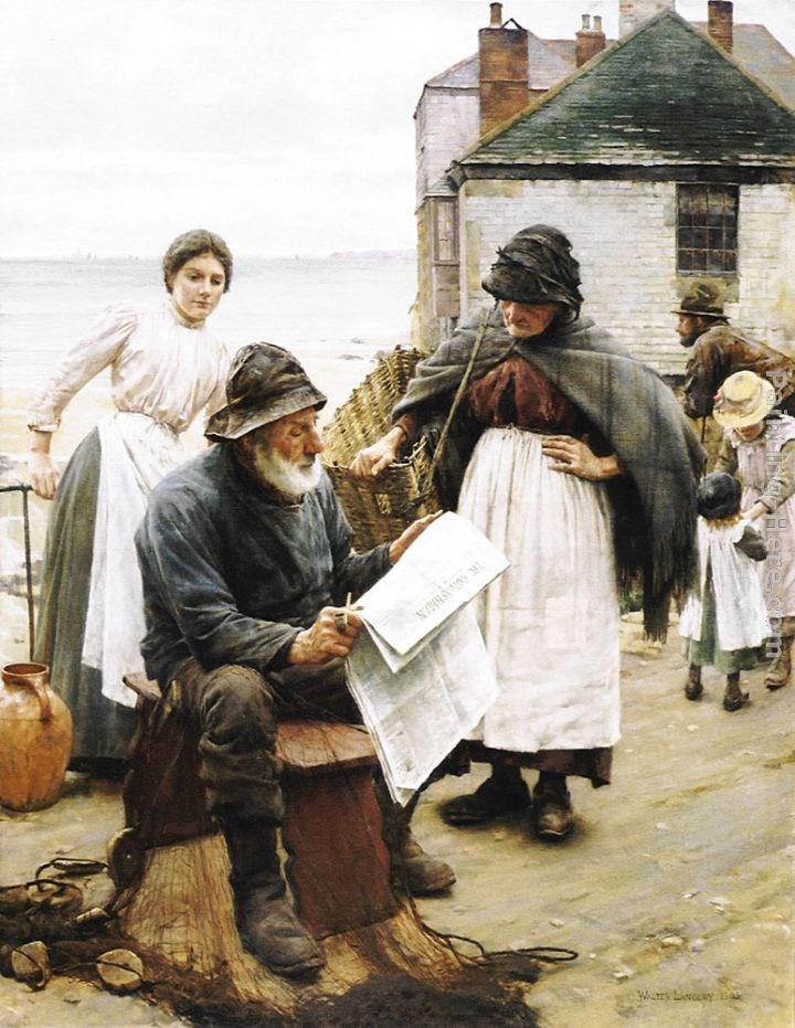 Walter Langley When the Boats are Away
